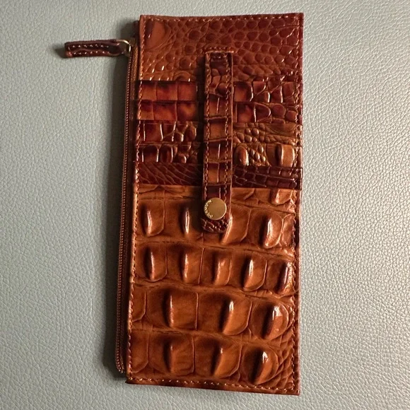 Brahmin Asher Tote & Card Wallet in Pecan Melbourne - Picture 11 of 15